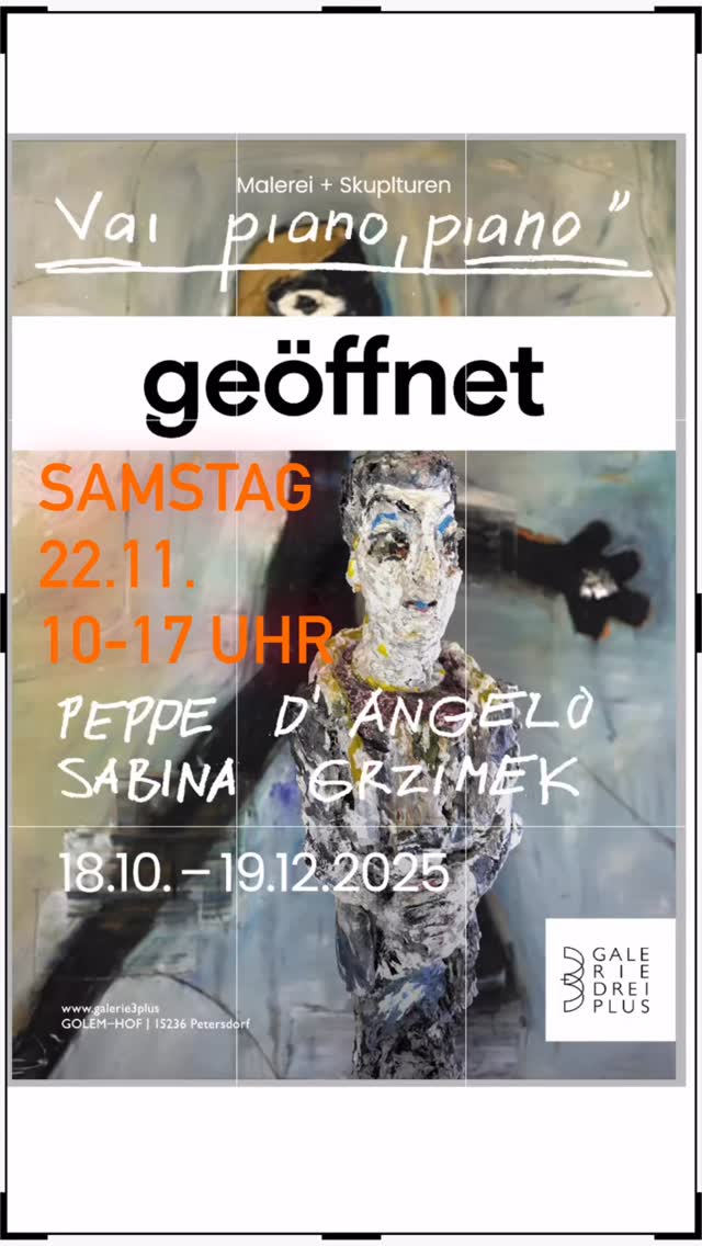 📍Samstagsöffnungen auf dem Golem- Hof /
#galerie3plus und die Depotausstellungen von :
##waldemargrzimek
#sabinagrzimek
#christacremer
#sabineheller
10-17 Uhr
#kultur
#galerie#kunstgalerie #brandenburg