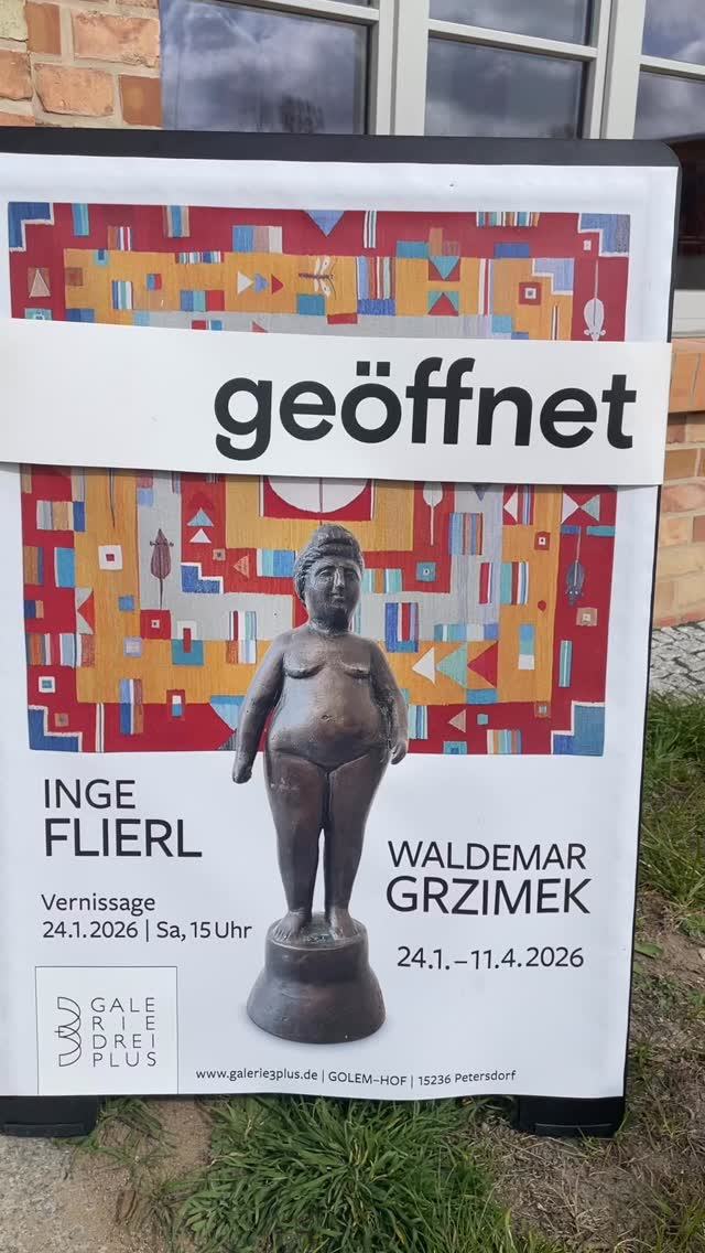 🗓️Samstag , 28.März geöffnet
⏱️10-17 Uhr
Inge Flierl | Waldemar Grzimek
Bildteppiche | Plastiken 

#galerie3plus #ingeflierl #waldemargrzimek #kunst #golemhof